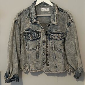 “Hotty Toddy” Stylish Distressed Denim Jacket